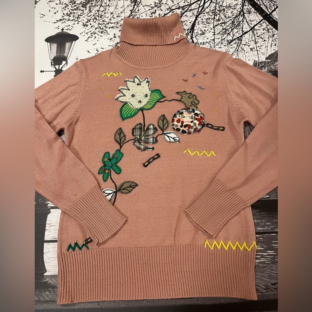 Whimsical Vintage folk cottage core Sweater